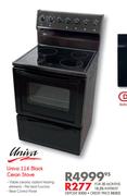 Univa 116 Black Ceran Stove