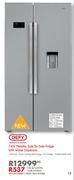 Defy 740Ltr Metallic Side by Side Fridge With Water Dispenser