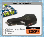 USB Car Charger USB14M