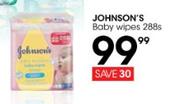 Johnson's Baby Wipes-288's