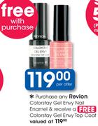 Revlon Colorstay Gel Envy Nail Enamel & Free Colorstay Gel Envy Top Coat-Per Offer