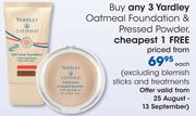 Yardley Oatmeal Foundation & Pressed Powder-Each