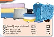  Blue Micro Fibre Noddle Mitt-MFC03