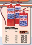 Hervulbare Brandblussers-9Kg FE05