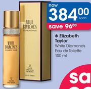 Elizabeth Taylor White Diamonds Eau De Toilette-100ml Each
