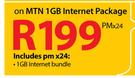 Samsung Galaxy Tab III 7.0"(T211)-On MTN 1GB Internet Package