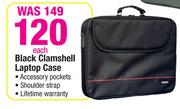 Black Clamshell Laptop Case