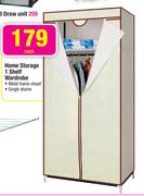 Home Storage 1 Shelf Wardrobe