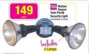 Simple Choice Motion Sensor Twin Par38 Security Light
