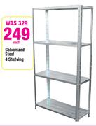 Galvanized Steel 4 Shelving