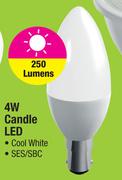 Duracell Lighting SES/SBC Cool White 4W Candle LED