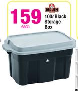 Big Jim 100L Black Storage Box