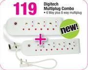 Digitech 6Way Plus 8Way Multiplug - Multiplug Combo  