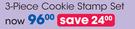 Love To Bake 3-Piece Cookie Stamp Set