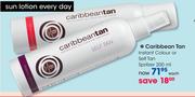 Caribbean Tan Instant Colour Or Self Tan Spritzer-200ml-Each