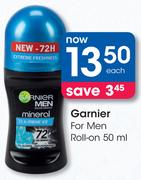 Garnier For Men Roll-On-50ml