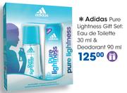 Adidas Pure Lightness Gift Set: Eau De Toilette-30ml & Deodorant-90ml