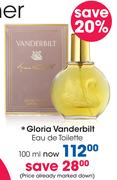 Gloria Vanderbilt Eau De Toilette-100ml