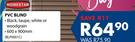 Homestar PVC Blind-600 x 900mm