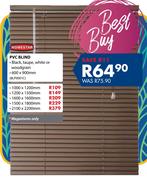 Homestar PVC Blind-1200 x 1500mm