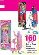 Girls Or Boys Deluxe Golf Playset-Per Set