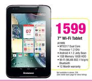 Lenovo 7" Wi-Fi Tablet A1000