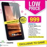HCL 7" Wi-Fi Tablet U-2/U3