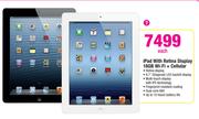 Apple iPad With Retina Display 16GB Wi-Fi + Cellular-Each