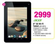Acer 8" 3G Wi-Fi Tablet A1-811
