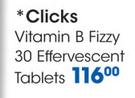 Clicks Vitamin B Fizzy Effervescent Tablets-30's