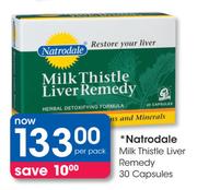 Natrodale Milk Thistle Liver Remedy Capsules-30's