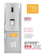 Defy C387 Stainless Steel Fridge with Water Dispenser