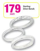 Sterling Silver Bands-Each