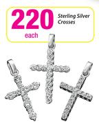 Sterling Silver Crosses-Each