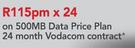 Lenovo A7-30 Tablet-On 500MB Data Price Plan