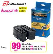 Raleigh Slime Tube-16x1.75 Or 20x1.75 Or 26x1.95 Or 24x1.75 Each