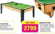 Legend Pool Table