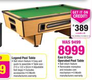 Easi 8 Coin Operated Pool Table