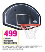 Lifetime Backboard Basketball Ring