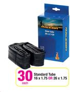 Raleigh Standard Tube-16x1.75 Or 26x1.75 Each