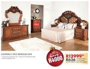 Cleopatra 3 Piece Bedroom Suite