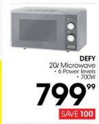Defy 20Ltr Microwave