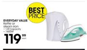 Everyday Value Hotplate Kettle Or Steam Iron-Each