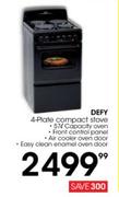 Defy 4-Plate Compact Stove