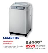 Samsung 13kg Metallic Top Loader