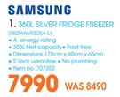 Samsung 360Ltr Silver Fridge Freezer R829HWR3DSA U