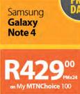 Samsung Galaxy Note 4-On My MTNChoice 100