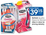 Schick Quattro Razors For Women-Each