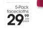 5 Pack Facecloths-Per Pack