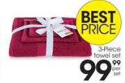 3 Piece Towel Set-Per Set